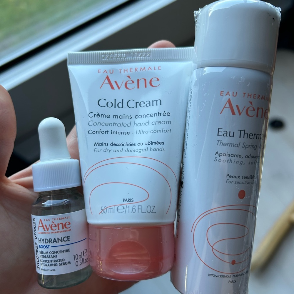 Avene lot Hydration boost + Hand Cream + Thermal Water New